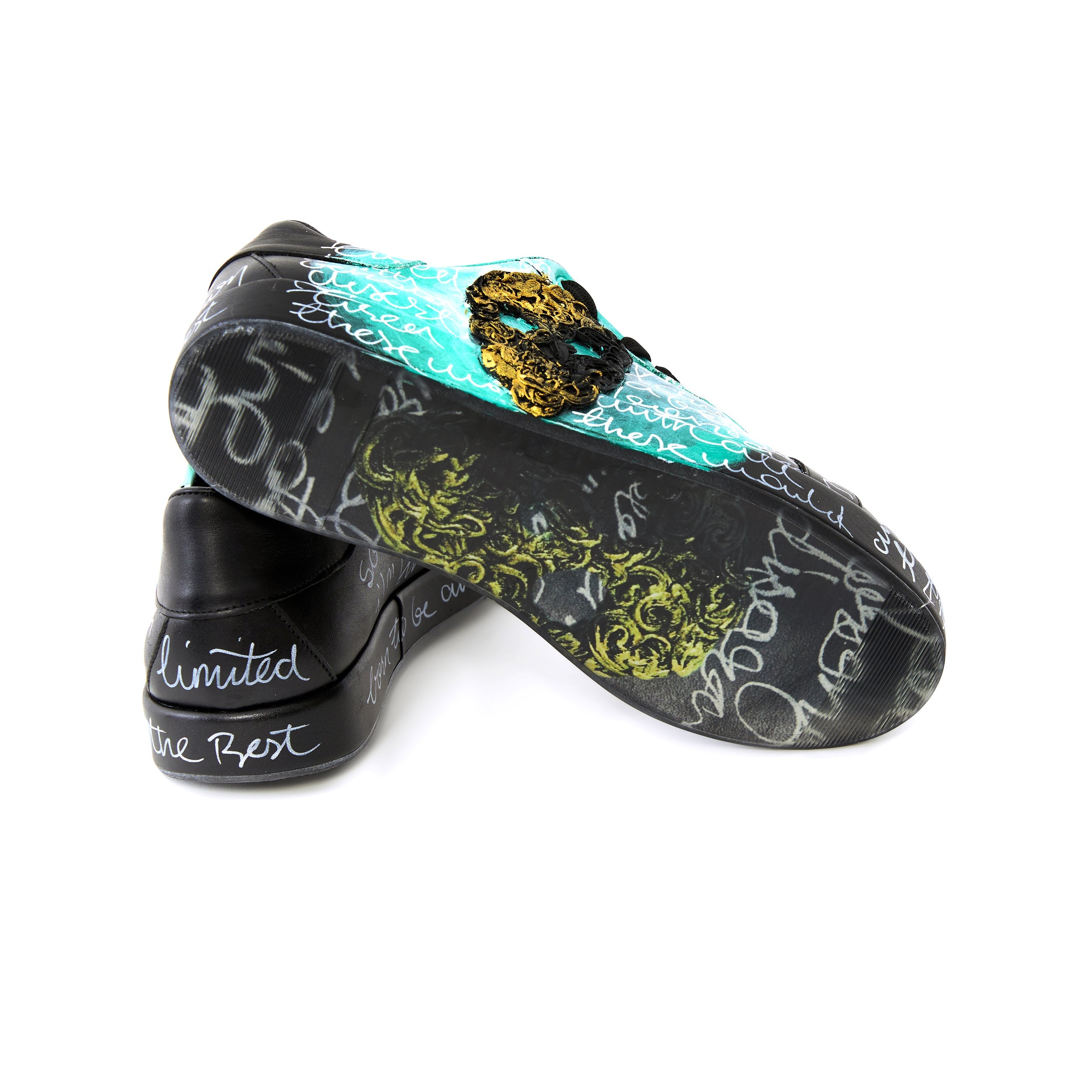 Men's Calf Leather Handmade Sneakers M5020