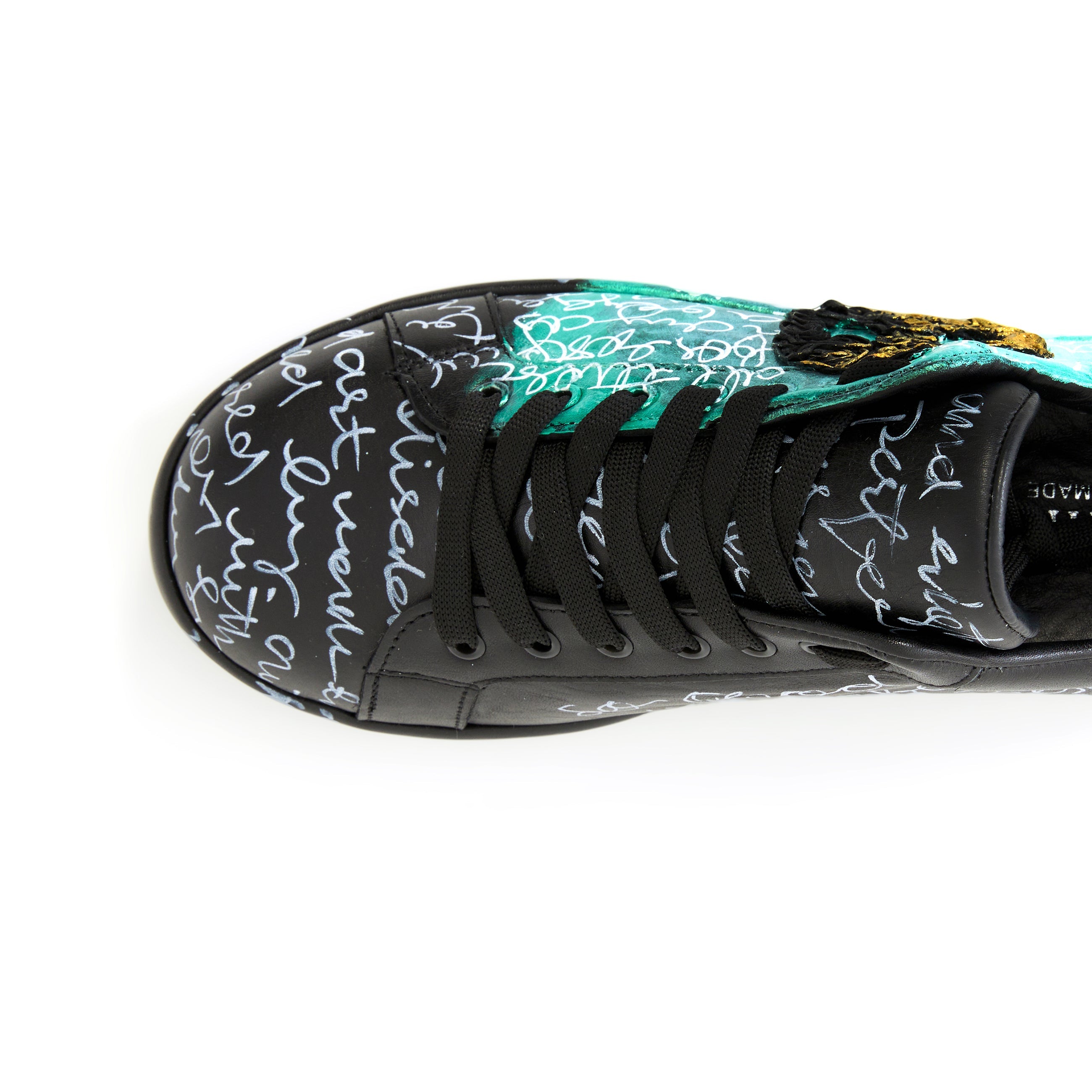 Men's Calf Leather Handmade Sneakers M5020