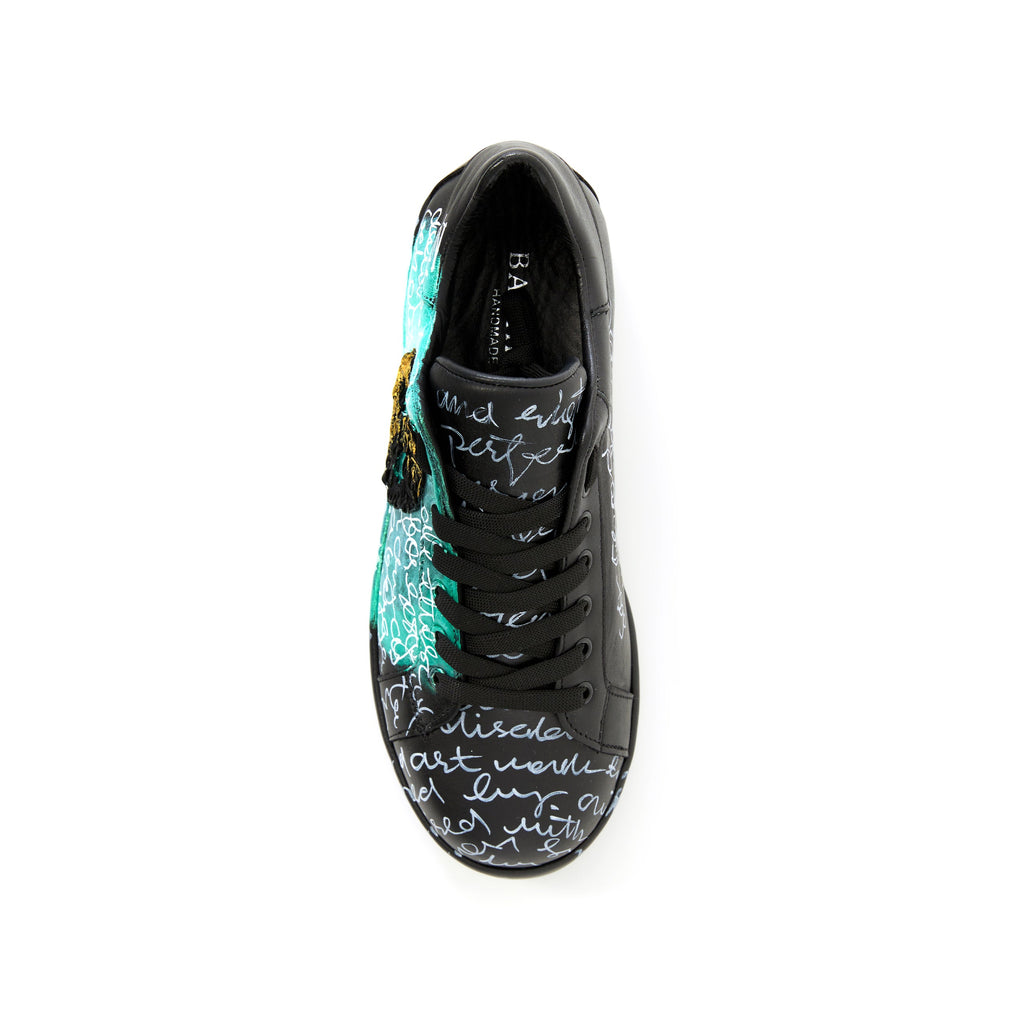 Men's Calf Leather Handmade Sneakers M5020