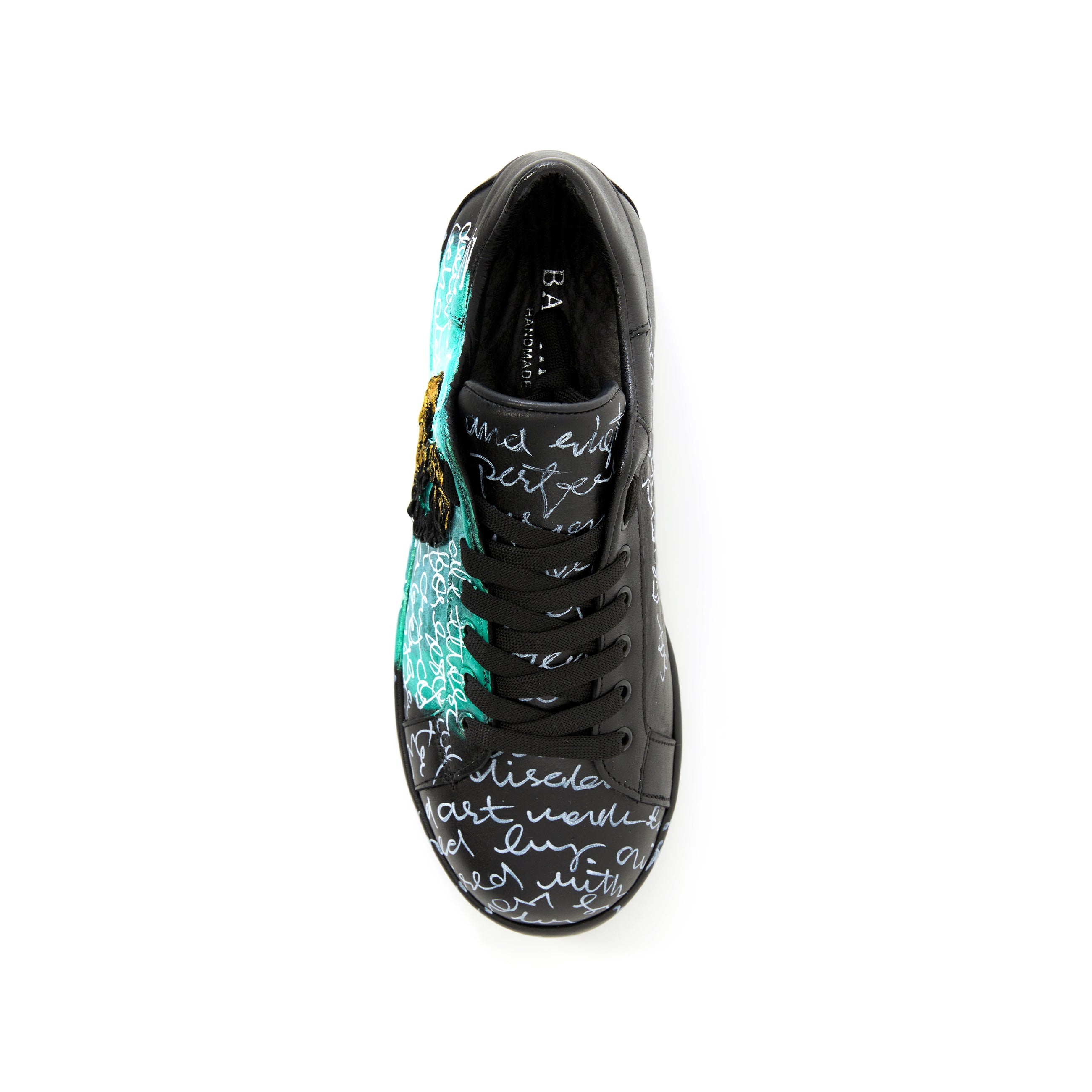 Men's Calf Leather Handmade Sneakers M5020