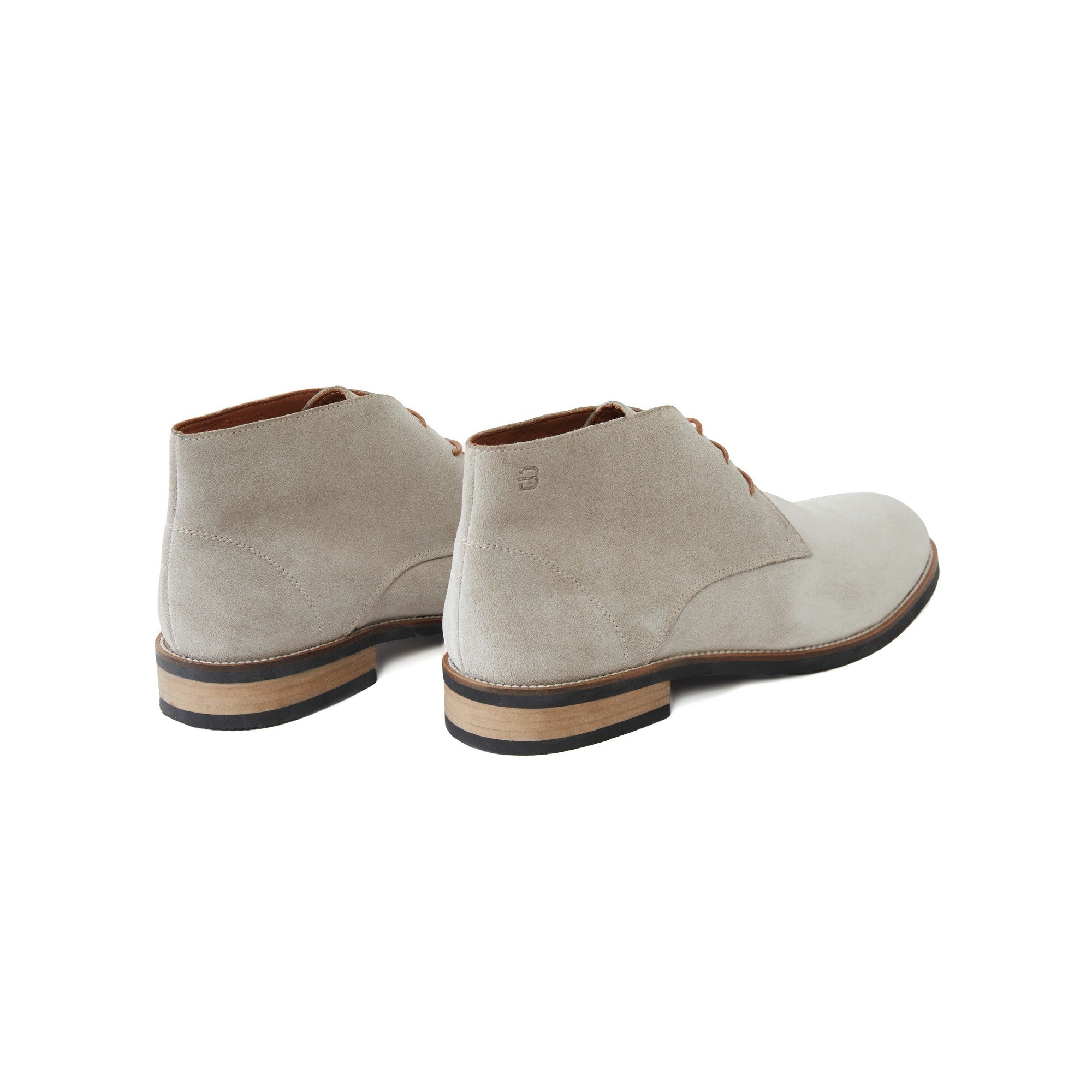 Men's Suede Calf Leather Handmade Derby Boots M10006